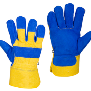 Split Cowhide/Canvas Unlined Work Gloves