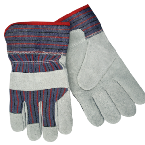 Split Cowhide/Canvas Unlined Work Gloves